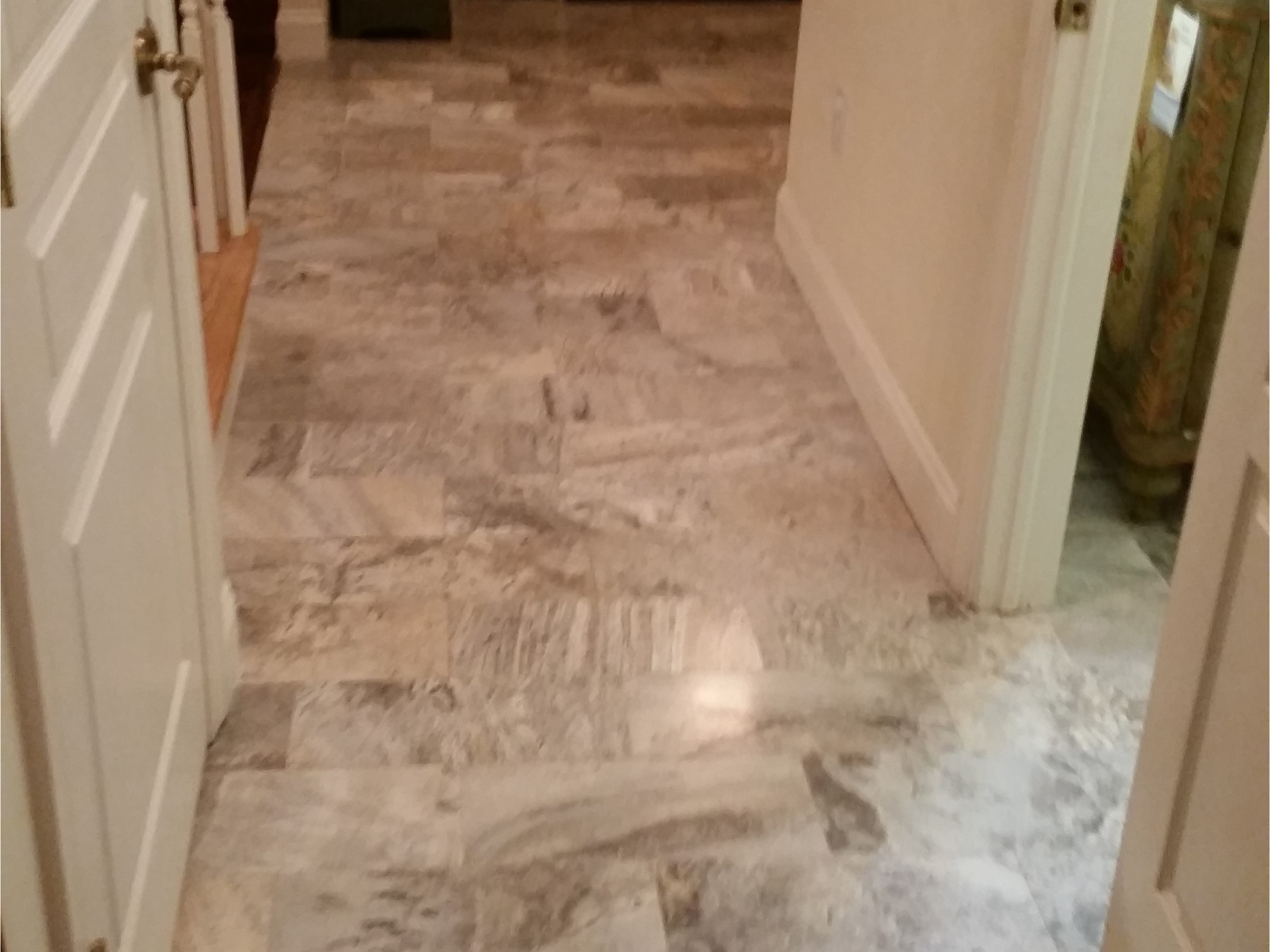 Diamond Honed Travertine - Grout Works