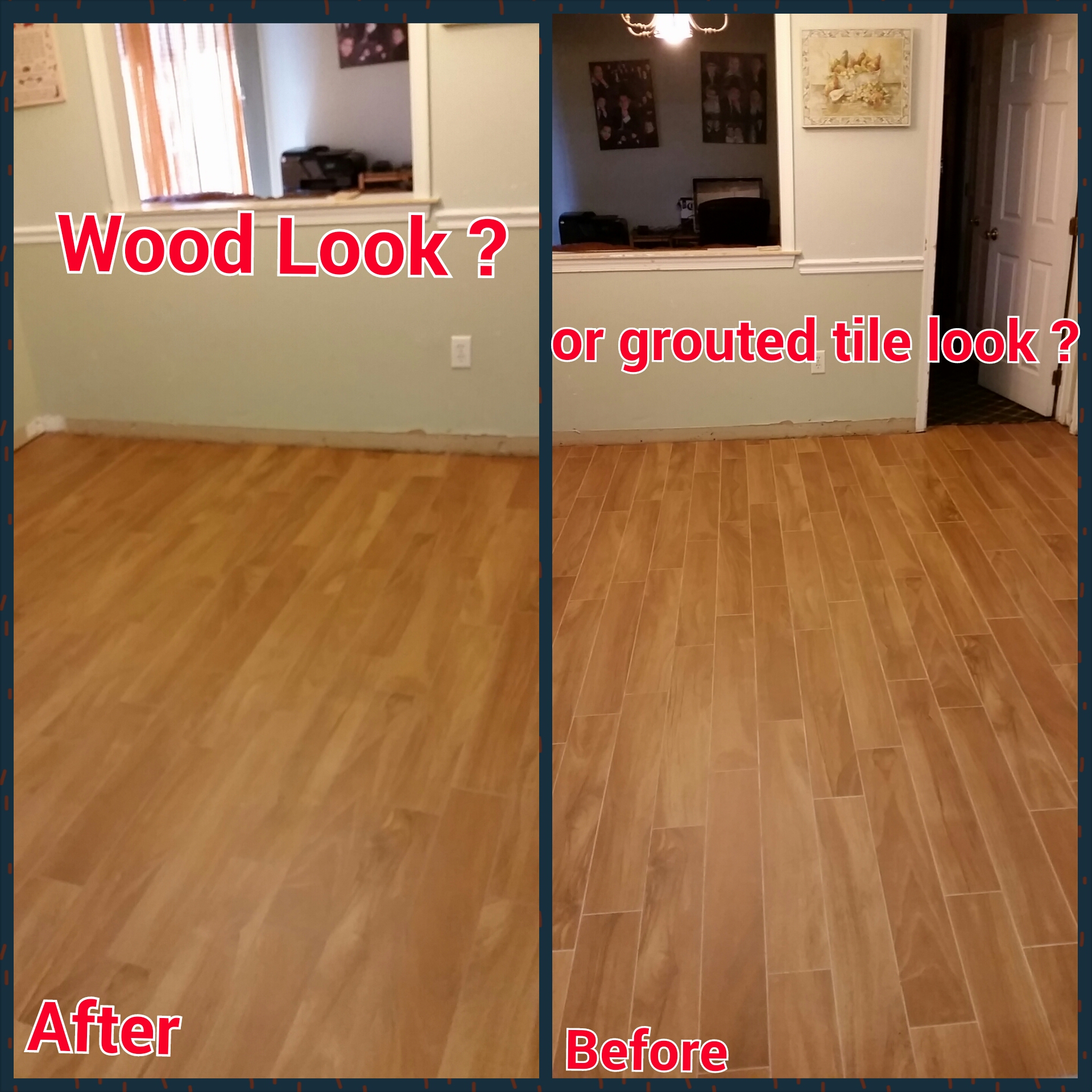 Can Wood Look Tile Really Like, How To Choose Grout Color For Wood Look Tile